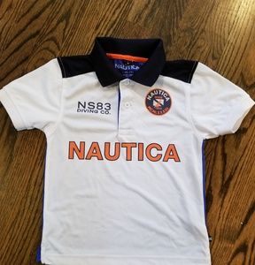 Boys Nautica short sleeved racer shirt